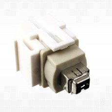멀티미디어 IEEE1394A 4P 암암 판넬모듈 패널커넥터 키스톤잭 소켓 스냅인 페이스플레이트용, 1개