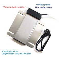 버피 난로 뷔페 난로 절연 포트 및 팬 스퀘어 전기 가열 플레이트 220V 400W, Model1