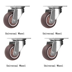 의자바퀴 캐스터 헤비 듀티 가구 휠 테이블 의자 소파용 무소음 트롤리 안전 브레이크 포함 범용 회전 4 개