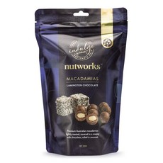 호주 Nutworks 넛워크 래밍턴 초콜릿 마카다미아 스낵 Lamington 200g 3팩, 3개
