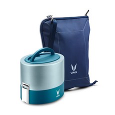 바야코리아 Tyffyn 보온 도시락통 600ml (가방 증정), 블루(가방 블루), 1개