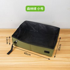 고양이 간이 화장실 위생 배변 외출 여행용 변기 집사 모래통 그린 휴대용 이동식, 1개