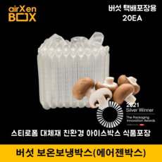 H10 20EA (버섯 보온보냉박스) 에어젠박스 아이스박스 냉장냉동 신선배송 양송이버섯 택배포장, 3) 버섯 L15 20EA, 20개