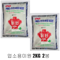 청정원 업소용 미원2KG *2봉 아미노산조미료, 2개, 2KG