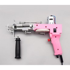 tufting gun tufting 전문가 전동 터프팅 건 클래스 공방 러그 컷 루프 파일 DIY 카페트 TUFTING GUN, C.핑크 겸용 2 in 1개