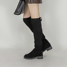 타니즈 샤롯 흘러내림NO 리본 싸이하이 스웨이드 오버니하이 롱 부츠 (5cm)