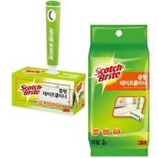 A다_N8 문구사무스카치브라이트 중형 테이프 ∇ 클리너용 리필 2개입100mm×5m3M @X88AG, gh 1