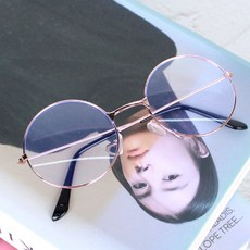 동글이 철테 안경 로즈골드 동글이안경 해리포터안경 둥근안경테 동그리안경 블루라이트차단안경