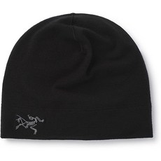 Arc'teryx Rho 아크테릭스 로 경량 울 토크 비니, XL Black, 1. Black