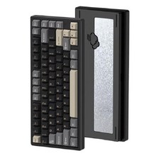 WOB 레이니75 키보드 스노우문블루 상옵 크림축+7000mAh(축 업그레이드 버전), 하옵(violet+3500mAh)특별가, 6 나이트 블랙