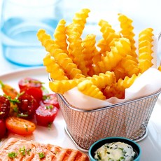 루토사 크링클컷 2kg / 줄무늬 감자튀김, 2개