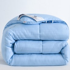 견면요솜 두꺼운 보온 겨울 실크이불 100누에실 순면 봄가을이불 기숙사 싱글이불 8/10근이불 날, C04-블루