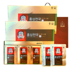 정관장 6년근 홍삼진액 홍삼천국 60포 2400ml+쇼핑백 명절 부모님 선물세트(30포 2박스) 1개