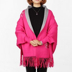 로그인 코리아 / 매화자수 가디건 숄 어깨숄 가디건 머플러