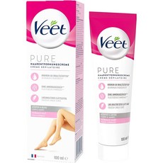 Veet 비트 제모 크림 왁싱 털 제거 Lotus Milk 100ml 2개