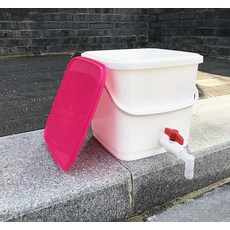말통 수도꼭지 달린 물통 사각 낚시 휴대용 대용량 양동이