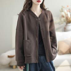 예니브 재킷 여성 봄 가을 모노크롬 캐주얼 루즈 통기성 계절 재킷