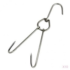 STK 스테인리스 30cm를 거는 10pcs 고기 걸이 반지 부엌기구 걸이