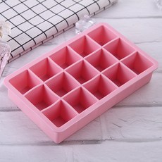 실리콘 아이스 큐브 트레이 오렌지, pink, 1개