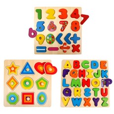 나무숫자알파벳퍼즐유아용