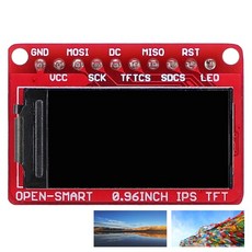 아두이노 코딩 키트 OPEN-SMART 0.96 인치 IPS TFT LCD 디스플레이 마이크로SD 카드 소켓 브레이크아웃 보드 모듈 아두이노와 호환 가능 160x80 3.3V 5V, 한개옵션0