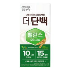 빙그레 더단백 밸런스 오리지널, 16개, 190ml