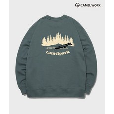 CAMEL WORK 12/13 배송 카멜 파크 스웨트셔츠(딥그린)