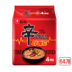 신라면 더 레드 125g, 64개