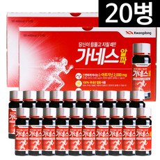 광동 가네스 알파 100ml 20병 + 아르기닌 14포, 부광랩 아르기닌 블랙 14포