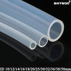 에어컨물호스플라스틱워터배수 식품 등급 실리콘 고무 투명한 유연한 튜브 직경 10mm 11mm 12mm 14mm 16mm 18mm 20mm 30mm 50mm 1M, 공간, ID 10mm x 12mm OD, 1개