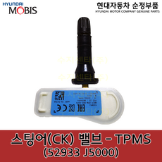 스팅어(CK) 밸브 - TPMS / 52933J5000 / 52933 J5000 / 스팅어 17(2017/06/15이후), 1개