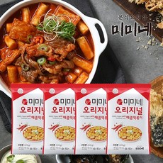 미미네 오리지널 매콤떡볶이 4봉, 570g, 4개