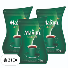 맥심 디카페인 원두커피믹스, 170g, 1개입, 21개