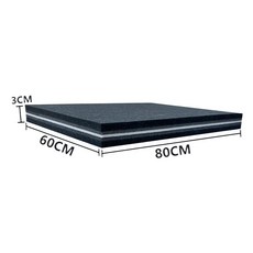 바닥 방음 매트 판 오디오 패드 세탁기 진동 층간소음, 60x80cm 두께3cm, 1개