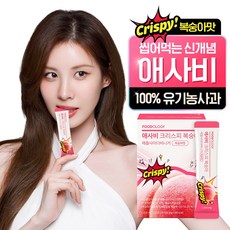푸드올로지 애사비 크리스피 복숭아맛 유기농 초모 애플 사이다 비니거, 20회분, 6개