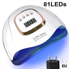 도구 81 UV 380W 램프 빠른 네일용 살롱 경화 건조기 네일 라이트 LED 전문 LED 타이머 아트, EU Plug, 1개