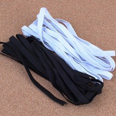 상세정보참조 허리수선 고무줄 천 골 납작고무밴드 바지 4골 흰색, 1개, 검정색