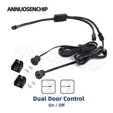 새로운 미니 LED 캐비넷 램프 센서 스위치 12V24V 터치손 스위프PIR 모션문 온오프 부엌 옷장 램프용 이동식 인덕티브 컨트롤러, [05] Double Door, [01] DC 12V 24V, 1개
