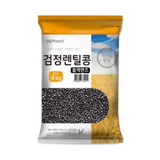 대구농산 검정렌틸콩 블랙렌즈 4kg 1개, ONE COLOR, 4KG 1개