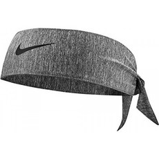 NIKE Dri-Fit Fury Sweat-Wicking Head Tie - Unisex (HEATHER GREY)