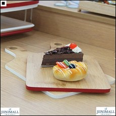 원데이클래스 화이트라인 대나무도마 푸드스타일리스트 사각손잡이도마 플레이팅도마, 화이트