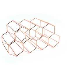 금속 벌집 와인 랙 디스플레이 거치대 레드 모던 테이블, 1.Style C, 1개