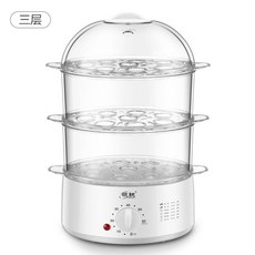 편의점호빵 찜기 온센타마고 가정용 전기찜기 스팀 머신, 하양3단