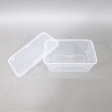 엠엔피 사출사각 용기 투명 750ml, 50세트, 1개