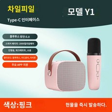 미니 마이크 마이크 가정용 무선 블루투스 전 국민 소가족 노래방 세트 휴대폰 음악, 핑크 싱글 (노래방급 울림 효과메모리 카드 지, 플래그십 기본 탑재  음질 불량으로 반품 가능