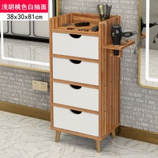 코스토프 서랍형 헤어숍 수납장 미용실 사물함 미용도구 수건장, 월넛_표준