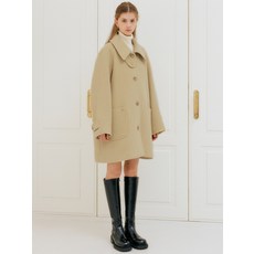 LOOKAST 여성용 MARY HALF WOOL COAT