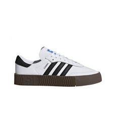 여성용 아디다스 정품 삼바로즈 화이트 블랙 검 여성용 Adidas Sambarose White Black Gum