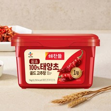 해찬들 맛있게 매운 태양초 골드 고추장 1kg x 3개