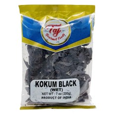 7.05 Ounce (Pack of 1) Wet TAJ Premium Indian Black Kokum (Wild Mangosteen) (Wet 7 Ounce) null, 1개, 200g